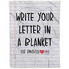 Custom Letters Fleece Throw Blanket Inspirational Gift To My Daughter Son From Mom Dad Personalized Soft Perfect Wedding Husband Wife Girlfriend (60x80)