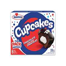Hostess Chocolate Flavour Cupcakes Contains 6 Cupcakes, 206g/7.3oz {Imported from Canada}