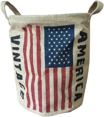 American Flag Memorial Day Storage Basket